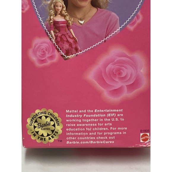 New-In-Box Mattel Valentine Romance Barbie Doll w/ Locket - #B1805 Vintage 2003 - Picture 7 of 14